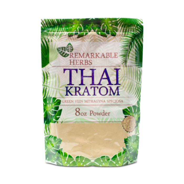 Green Vein Thai Powder Remarkable Herbs 8oz