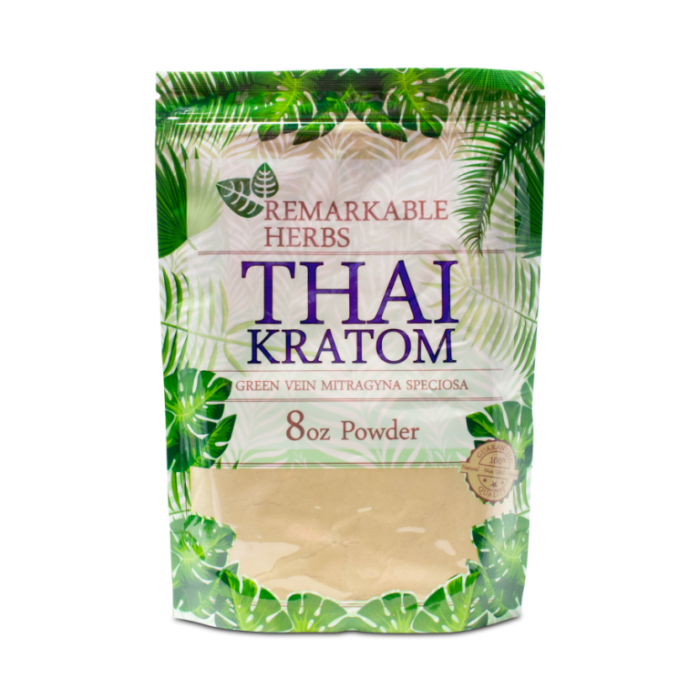 Green Vein Thai Powder Remarkable Herbs 8oz