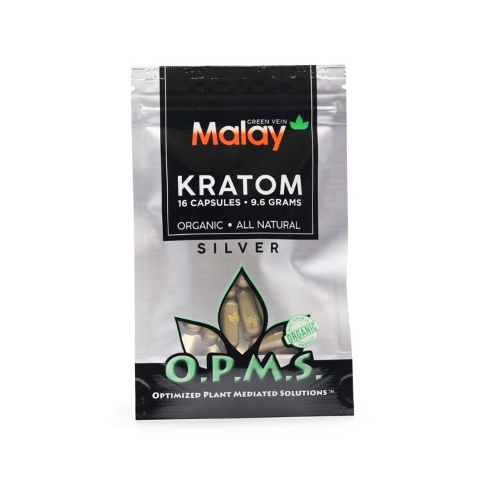 OPMS SIlver (9.6g) 16 Capsules Green Vein Malay