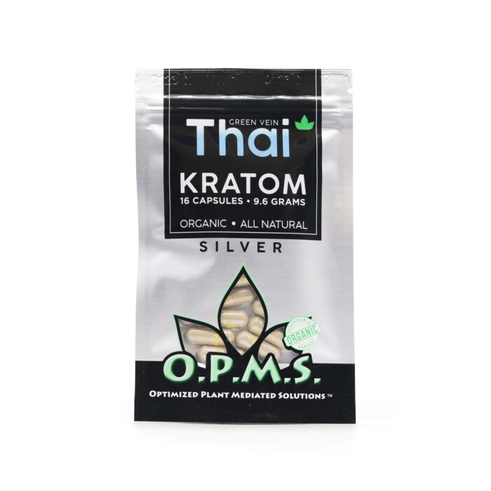 OPMS SIlver (9.6g) 16 Capsules Green Vein Thai-min