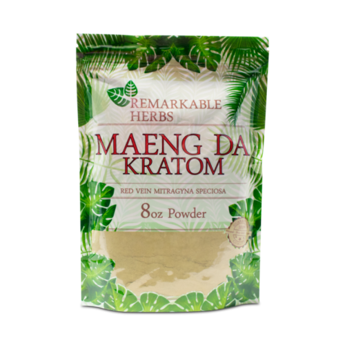 Red Vein Maeng Da Powder Remarkable Herbs 8oz