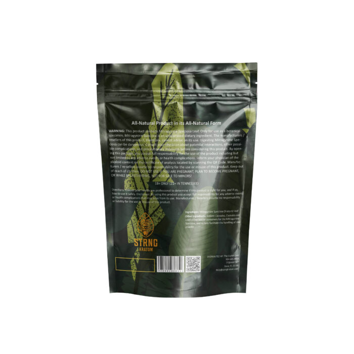 Strng Kratom Capsules Green Maeng Da 250C Back